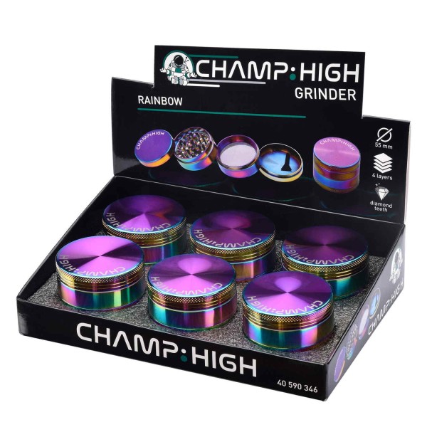 Champ High Grinder Μεταλλικό Rainbow 55mm - Χονδρική